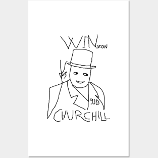 Win ston Churchill by 9JD Posters and Art